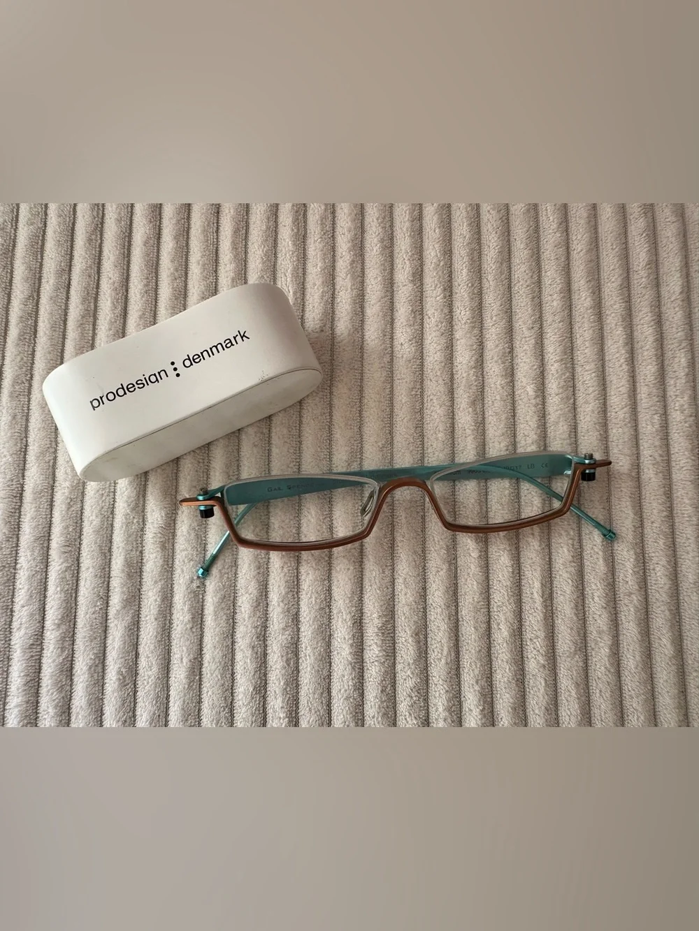 Gail Spence for Pro Design  Eyeglasses aluminum Brown & Turquoise